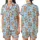 Capybara Lovers' Whimsical Cartoon Capybara Christmas Ice Skating Light Blue Seamless Pattern Satin Short-Sleeve Pajamas Set - 1