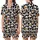 Golden Retriever Tabby Cat Faces Interlocking Abstract Black White Golden Orange Design Satin Short-Sleeve Pajamas Set - 1
