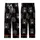 Cat Lovers' Cute Cartoon Grumpy Black Cats All-Over Pattern Golden Yellow Eyes White Mugs Kid Satin Pajamas Set - 3