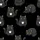 Cat Lovers' Cute Cartoon Grumpy Black Cats All-Over Pattern Golden Yellow Eyes White Mugs Kid Satin Pajamas Set - 4