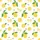 Women's Hand-Drawn Whimsical Lemon Pattern Bright Yellow Bows Green Leaves White Kid Satin Pajamas Set - 4