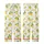 Women's Hand-Drawn Whimsical Lemon Pattern Bright Yellow Bows Green Leaves White Kid Satin Pajamas Set - 3