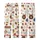 Dog Lovers' Whimsical Dessert Dog & Fruit Pattern, Frenchie Donut, Golden Retriever Cake, Corgi Banana Split on Cream Kid Satin Pajamas Set - 3