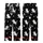 Cat Lovers' Whimsical Illustrative White & Grey Cats Starry Black Pattern, Pale Yellow Moons & Pastel Yarn Kid Satin Pajamas Set - 3