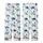 Ocean Lovers' Whimsical Cerulean Teal Navy Blue Sea Turtle Repeating Marine Life Pattern with Starfish Shells Coral Kid Satin Pajamas Set - 3