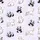 Whimsical Animal Lovers' Pastel Lavender Pink Scattered Cartoon Cats Pandas with Tiny Hearts Paw Prints Satin Short-Sleeve Pajamas Set - 4