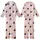 Cute Halloween Lovers' Pastel Pink Whimsical Black Cat Ghost Bat Lavender Orange Star Pattern Kid Satin Pajamas Set - 1