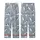 Cat Lovers' Seamless Muted Blue-Grey Hand-Drawn White & Black Cartoon Cats Playful Poses 'Meow' Flat Pattern Kid Satin Pajamas Set - 3
