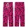Expressive Individuals' Vibrant Magenta-Pink Dense Black Hearts Playful Graphic Pattern Kid Satin Pajamas Set - 3