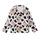 Whimsical Style Lovers' Black White Cow Spot Pattern with Cute Flat Cartoon Cows and Playful Brown "Moo" Text Kid Satin Pajamas Set - 2