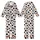 Whimsical Style Lovers' Black White Cow Spot Pattern with Cute Flat Cartoon Cows and Playful Brown "Moo" Text Kid Satin Pajamas Set - 1