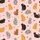 Cat Lovers' Charming Light Pink Feline Pattern Diverse Cats Red Hearts & Taupe Paw Prints Satin Short-Sleeve Pajamas Set - 4