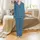 Cat Lovers' Deep Petrol Blue Whimsical White Line Art Playful Cats & Paw Prints Seamless Pattern Satin Pajamas Set - 2