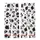 Contemporary Fashion Lovers' Playful Black White Irregular Organic Spot Design Kid Satin Pajamas Set - 3