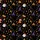 Festive Cat Lovers' Whimsical Cartoon Witch Hat Beanie Hat Santa Hat Cats Pattern Satin Short-Sleeve Pajamas Set - 4
