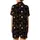 Festive Cat Lovers' Whimsical Cartoon Witch Hat Beanie Hat Santa Hat Cats Pattern Satin Short-Sleeve Pajamas Set - 3