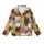 Cat Lovers' Dense Playful Seamless Cat Faces Pattern Ginger Ochre Cream Charcoal Pastel Kid Satin Pajamas Set - 2