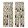 Cat Lovers' Muted Eclectic Antique Framed Cat Portraits Collage Cream Pattern Kid Satin Pajamas Set - 3