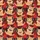 Cat Lovers & Music Fans Excited Photorealistic Ginger Cats Laughing Singing Headphones Red Black Buffalo Plaid Repeat Satin Short-Sleeve Pajamas Set - 4