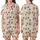 Women's Kawaii Brown Bunny Red Strawberry Cream Blanket Scattered Pattern Satin Short-Sleeve Pajamas Set - 1