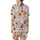 Youth & Girls' Whimsical Light Pink Cartoon Halloween Ghosts, Jack-o'-Lanterns, Witch Hats, Stars Satin Short-Sleeve Pajamas Set - 3