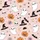 Youth & Girls' Whimsical Light Pink Cartoon Halloween Ghosts, Jack-o'-Lanterns, Witch Hats, Stars Satin Short-Sleeve Pajamas Set - 4