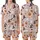 Youth & Girls' Whimsical Light Pink Cartoon Halloween Ghosts, Jack-o'-Lanterns, Witch Hats, Stars Satin Short-Sleeve Pajamas Set - 1