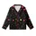 Energetic Style Seekers' High-Contrast Neon Lime Pink Orange Yellow Geometric Circles Stars Pattern Kid Satin Pajamas Set - 2