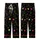 Energetic Style Seekers' High-Contrast Neon Lime Pink Orange Yellow Geometric Circles Stars Pattern Kid Satin Pajamas Set - 3