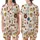 Dog Lovers' Whimsical Dessert Dog & Fruit Pattern, Frenchie Donut, Golden Retriever Cake, Corgi Banana Split on Cream Satin Short-Sleeve Pajamas Set - 1