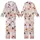 Youth & Girls' Whimsical Light Pink Cartoon Halloween Ghosts, Jack-o'-Lanterns, Witch Hats, Stars Kid Satin Pajamas Set - 1