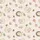 Cozy Aesthetic Lovers' Pale Blush Scattered Woodland Creatures Pattern Sage Green & Cranberry Accents Satin Short-Sleeve Pajamas Set - 4