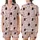 Cute Halloween Lovers' Pastel Pink Whimsical Black Cat Ghost Bat Lavender Orange Star Pattern Satin Short-Sleeve Pajamas Set - 1