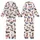 Dachshund Lovers' Whimsical Dachshund Dog Pattern Dressed in Red Pink Blue Plaid Striped Outfits White Background Kid Satin Pajamas Set - 1
