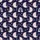 Whimsical Dreamers' Dark Indigo Purple Celestial Cats, Pink Moons & Pastel Rainbows Kid Satin Pajamas Set - 4
