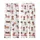 Dachshund Lovers' Whimsical Salmon Pink Light Brown Striped Dachshund Line Art Playful Pattern Kid Satin Pajamas Set - 3