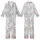 Cat Lovers' Whimsical Pastel All-Over Print Cute Cartoon Cats Seamless Pattern with Expressive Felines & Yarn Balls Kid Satin Pajamas Set - 1