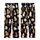 Cat Lovers' Illustrative Seamless Pattern: Natural Posing Cats with Tabby Calico Tuxedo Fur on Black Kid Satin Pajamas Set - 3