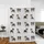 Australian Shepherd Lovers' Cartoon Flat Art Merle Grey Black Tan Brown Aussie Dog Pattern White Pink Accents Paw Prints Fleece Blanket - 2