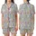 Animal Lovers' Cute Stylized Cartoon Satin Short-Sleeve Pajamas Set - 1
