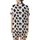 Playful Style Enthusiasts' Cheerful Minimalist Cow Spot Pattern with Pink Muzzles & Yellow Horns Satin Short-Sleeve Pajamas Set - 3