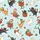 Cat Lovers' Whimsical Festive Cats Watercolor Pattern with Santa Hats, Gift Boxes, Ornaments, Snowflakes on Pastel Blue Satin Short-Sleeve Pajamas Set - 4