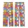 Cat Lovers' Whimsical Cartoon Cats Bold Outline Hot Pink Yellow Blue Purple Repeating Pattern Kid Satin Pajamas Set - 3