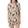 Cat Lovers' Cute Kawaii Cartoon Cats Playful Poses Seamless Pattern Light Cream Orange Coral Hearts Flat Art Style Satin Short-Sleeve Pajamas Set - 2