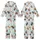 Cat Lovers' Whimsical Festive Cats Watercolor Pattern with Santa Hats, Gift Boxes, Ornaments, Snowflakes on Pastel Blue Kid Satin Pajamas Set - 1