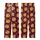 Cozy Style Fans' Seamless Repeat Sleepy Orange Cartoon Cats & Zzz Moons on Deep Burgundy Pattern Kid Satin Pajamas Set - 3