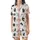 Cat Lovers' All-Over Playful Cartoon Cats Flat Graphic Design White Background Pastel Accents Satin Short-Sleeve Pajamas Set - 2