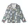 Cat Lovers' Dusty Blue Whimsical Naive Cartoon Cats Musical Play Pattern Kid Satin Pajamas Set - 2