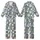 Cat Lovers' Dusty Blue Whimsical Naive Cartoon Cats Musical Play Pattern Kid Satin Pajamas Set - 1