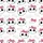 Whimsical Cat Lovers' Hand-Drawn Cute Feline Faces Hot Pink Polka Dot Bows White Pattern Kid Satin Pajamas Set - 4